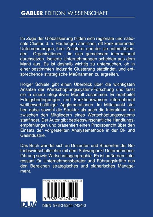 Produktbild: Strategisches Management in Wertschöpfungssystemen