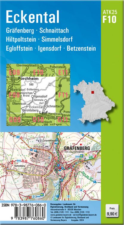 Produktbild: ATK25-F10 Eckental (Amtliche Topographische Karte 1:25000)