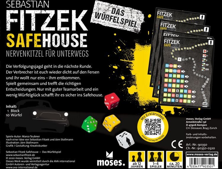 Produktbild: Sebastian Fitzek Safehouse - Das W&uuml;rfelspiel