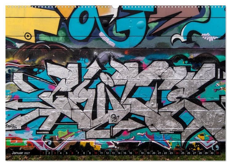 Produktbild: Streetart am Wiener Donaukanal (Wandkalender 2027 DIN A2 quer), CALVENDO Monatskalender