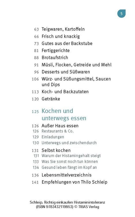 Produktbild: Richtig einkaufen Histamin-Intoleranz