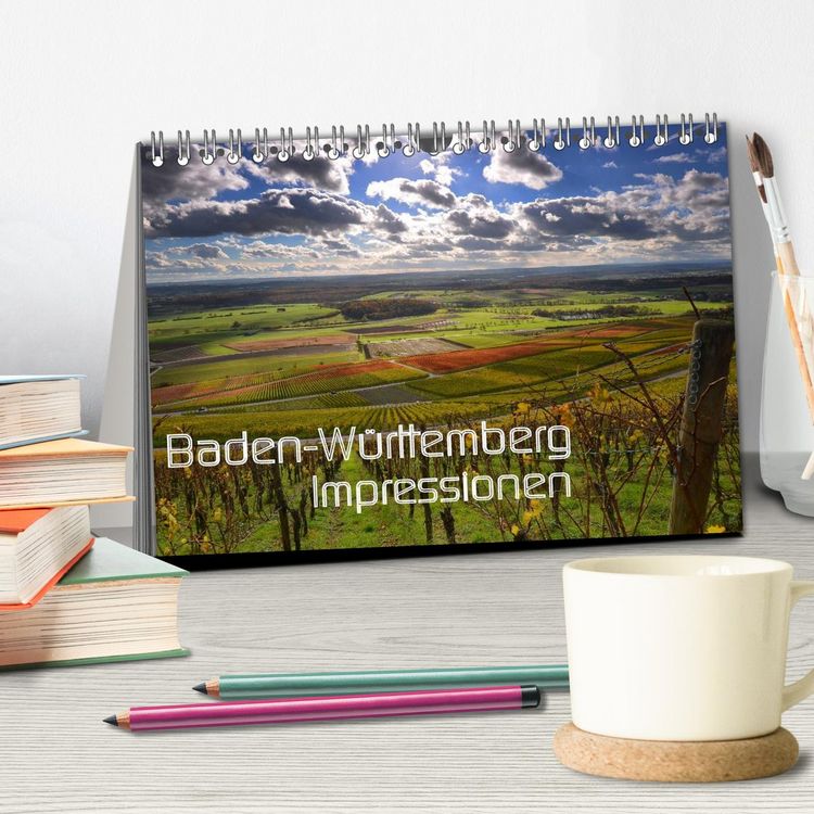 Produktbild: Baden-W&uuml;rttemberg Impressionen (Tischkalender 2026 DIN A5 quer), CALVENDO Monatskalender