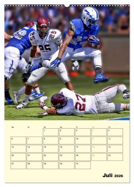 Produktbild: American Football, Team-Arbeit (Wandkalender 2026 DIN A2 hoch), CALVENDO Monatskalender