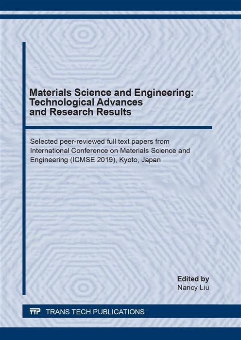 Produktbild: Materials Science and Engineering: Technological Advances and Research Results