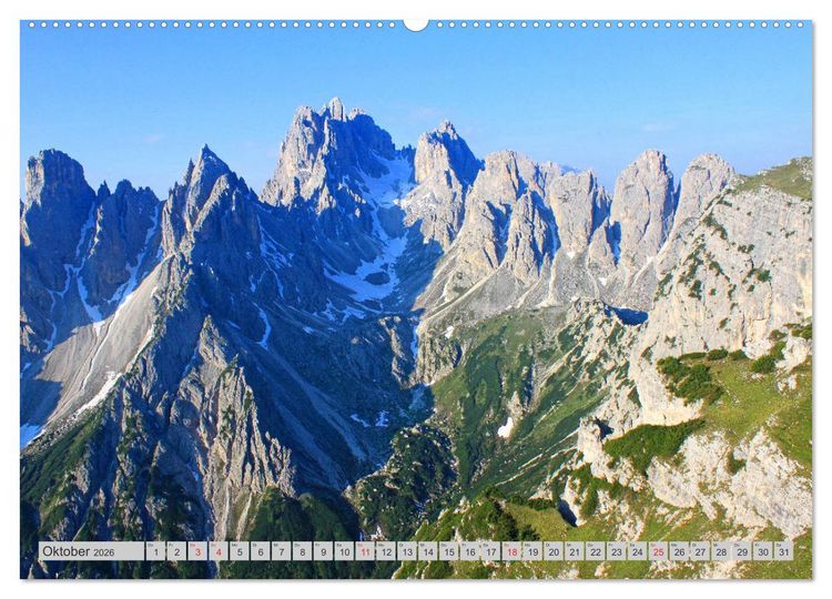 Produktbild: Meine Dolomiten Berge (hochwertiger Premium Wandkalender 2026 DIN A2 quer), Kunstdruck in Hochglanz