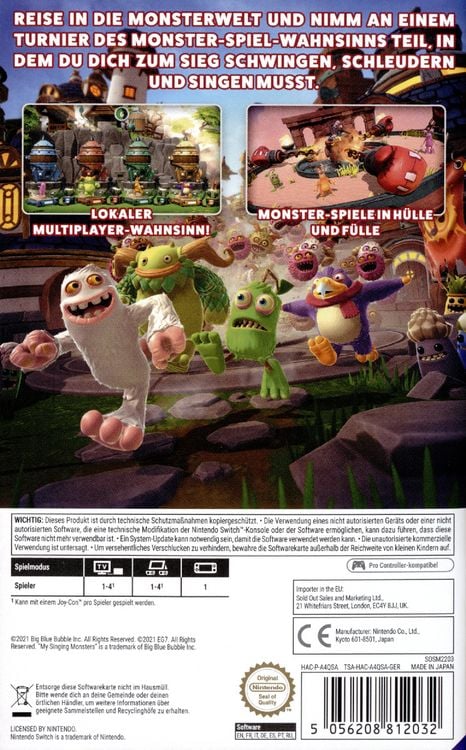 My Singing Monsters Playground" fr Nintendo Switch Spiel kaufen