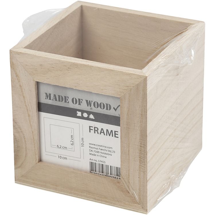 Produktbild: Creativ Company Stifthalter, Gr&ouml;&szlig;e 10x10x10 cm, Lochgr&ouml;&szlig;e 6,2x6,2 cm, 1 Stk