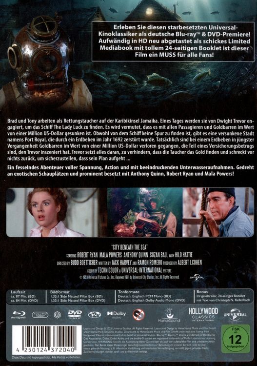 Produktbild: Die Stadt unter dem Meer - Kinofassung (Limited Mediabook mit Blu-ray+DVD+Booklet)