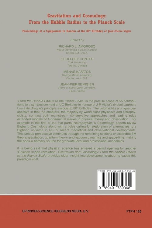 Produktbild: Gravitation and Cosmology: From the Hubble Radius to the Planck Scale