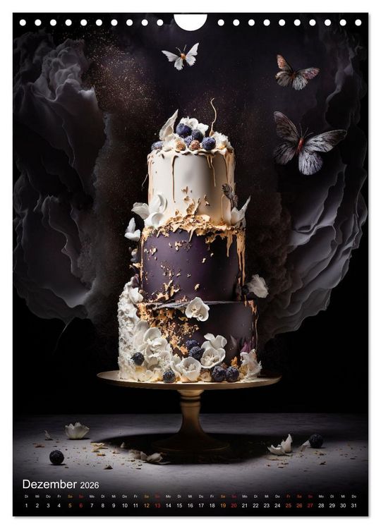 Produktbild: Zur Hochzeit eine Torte (Wandkalender 2026 DIN A4 hoch), CALVENDO Monatskalender