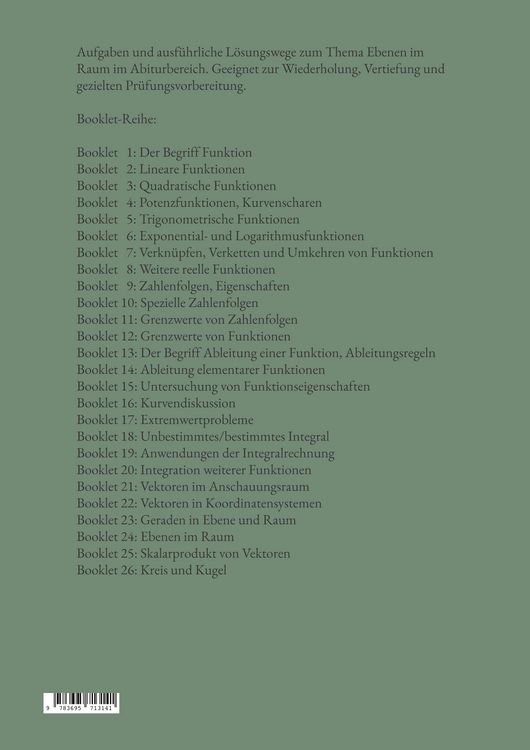 Produktbild: Mathematik f&uuml;r das Abitur