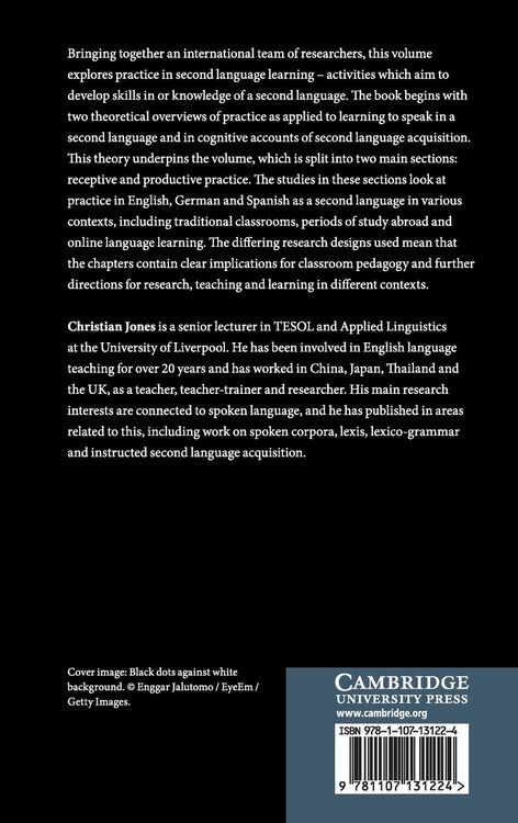 Produktbild: Practice in Second Language Learning