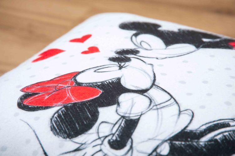 Produktbild: Disneys Mickey & Minnie 5478480003 - Soft Velboa Kissen, 40x40 cm, 100% Polyester