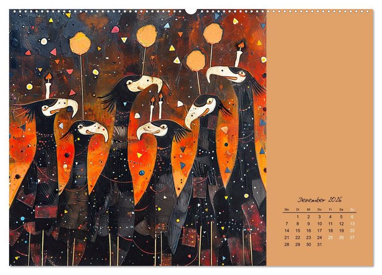 Produktbild: Wenn Tiere feiern (Wandkalender 2026 DIN A2 quer), CALVENDO Monatskalender