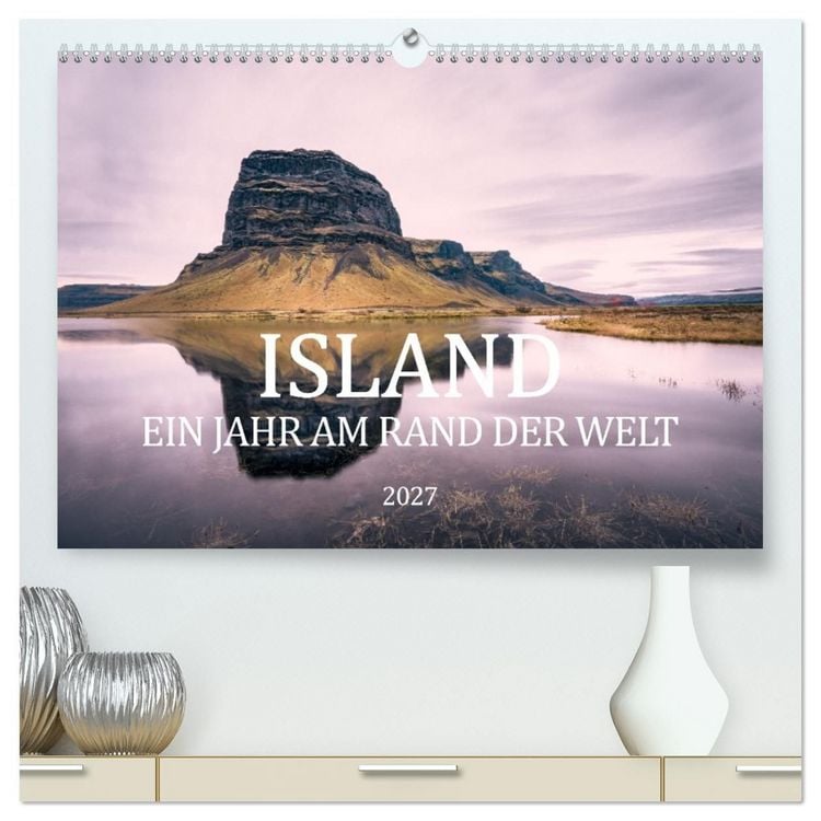 Produktbild: Island. Ein Jahr am Rand der Welt (hochwertiger Premium Wandkalender 2027 DIN A2 quer), Kunstdruck in Hochglanz