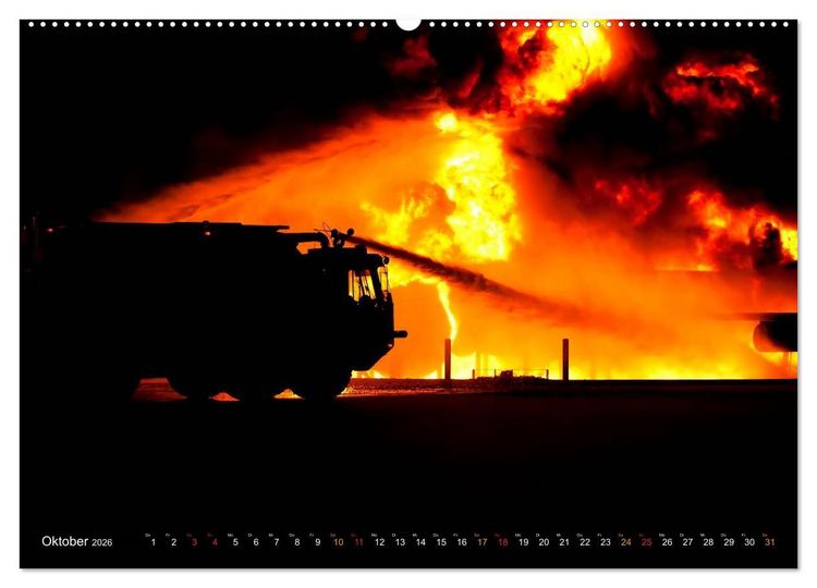 Produktbild: Feuerwehr - Leben mit der Gefahr (hochwertiger Premium Wandkalender 2026 DIN A2 quer), Kunstdruck in Hochglanz