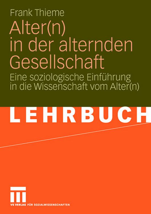 Produktbild: Alter(n) in der alternden Gesellschaft