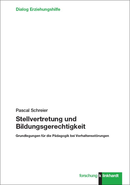 Produktbild: Stellvertretung und Bildungsgerechtigkeit