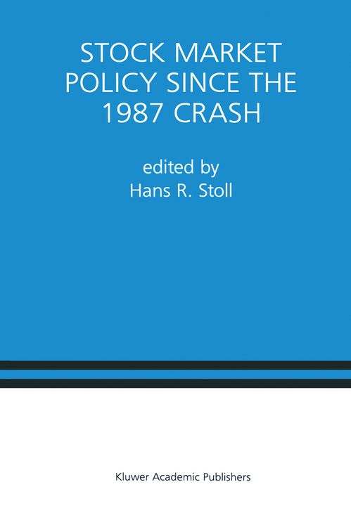 Produktbild: Stock Market Policy Since the 1987 Crash