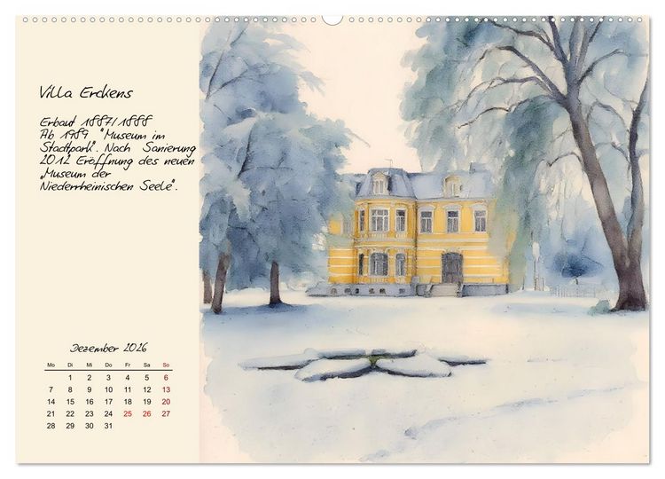 Produktbild: Rundgang durch Grevenbroich (Wandkalender 2026 DIN A2 quer), CALVENDO Monatskalender