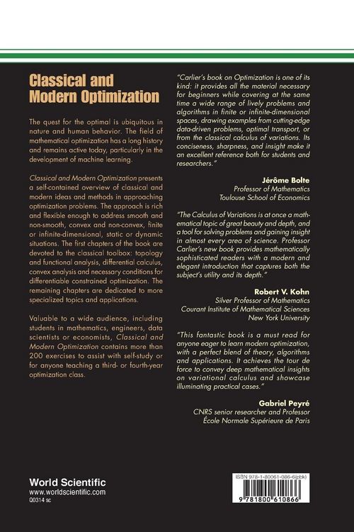 Produktbild: CLASSICAL AND MODERN OPTIMIZATION