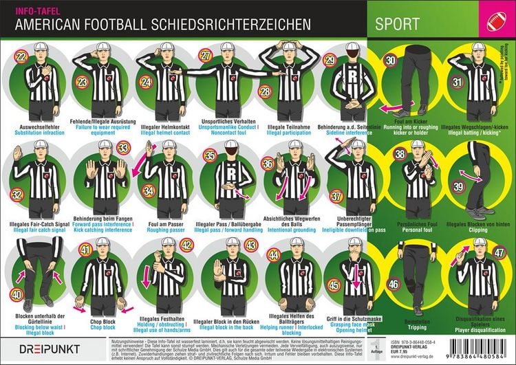 Produktbild: American Football Schiedsrichterzeichen