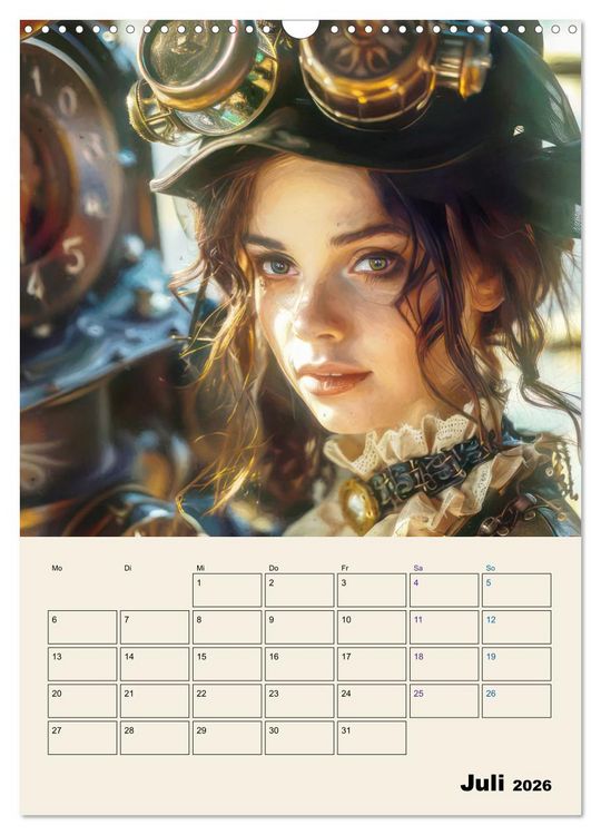 Produktbild: Steampunk - Mechanische Fantasiewelt (Wandkalender 2026 DIN A3 hoch), CALVENDO Monatskalender