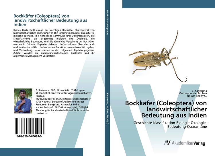 Produktbild: Bockk&auml;fer (Coleoptera) von landwirtschaftlicher Bedeutung aus Indien