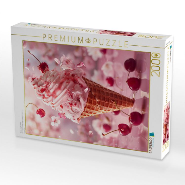 Produktbild: CALVENDO Puzzle Kirsch-Joghurt-Eis | 2000 Teile Lege-Gr&ouml;&szlig;e 90x67cm Foto-Puzzle f&uuml;r gl&uuml;ckliche Stunden