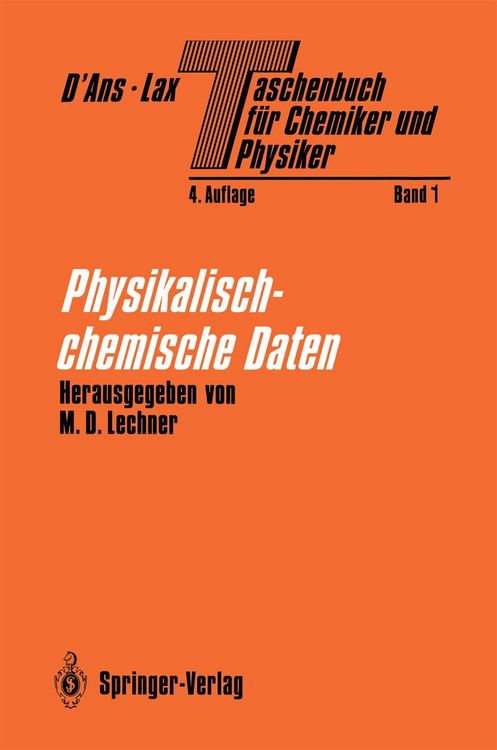 Produktbild: Taschenbuch f&uuml;r Chemiker und Physiker