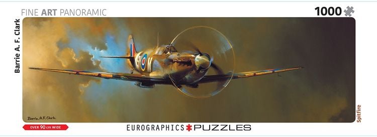Produktbild: Panoramic Puzzle 1000 Teile - Spitfire by Barrie A.F. Clark