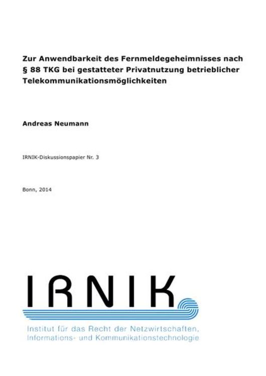 Produktbild: IRNIK-Diskussionspapiere / IRNIK-Diskussionspapier Nr. 3