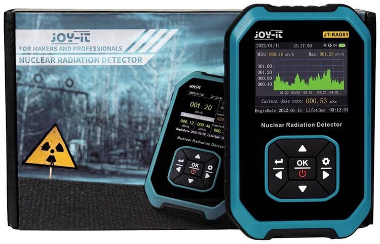 Produktbild: Joy-it JT-RAD01 Geigerz&auml;hler Strahlung: Beta, Gamma, R&ouml;ntgen akustischer Warnton, optisches Signal