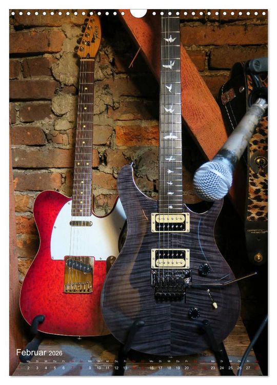 Produktbild: Gitarren backstage (Wandkalender 2026 DIN A3 hoch), CALVENDO Monatskalender