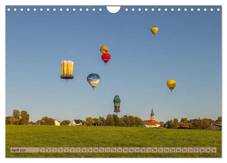 Produktbild: Montgolfiade der Ballone im Sauerland (Wandkalender 2026 DIN A4 quer), CALVENDO Monatskalender