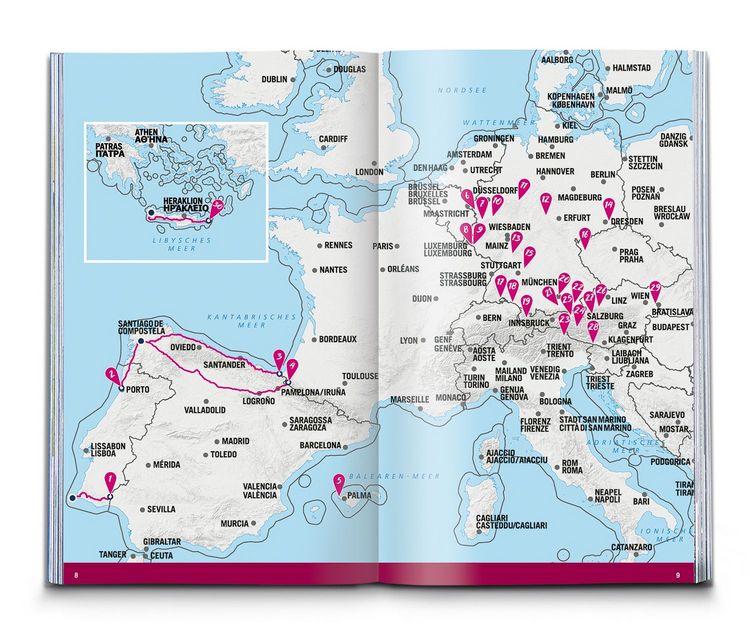 Produktbild: Die sch&ouml;nsten Weitwanderungen und Pilgerwege