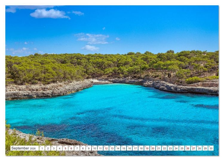Produktbild: Mallorca - Traumhafte Buchten (Wandkalender 2026 DIN A2 quer), CALVENDO Monatskalender