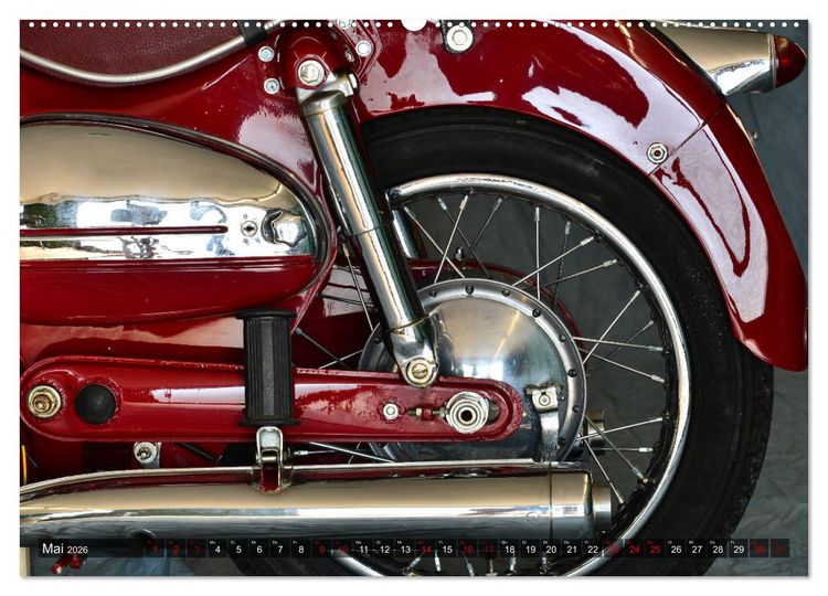 Produktbild: Puch 250 SGS Motorrad - Oldie aus &Ouml;sterreich (Wandkalender 2026 DIN A2 quer), CALVENDO Monatskalender