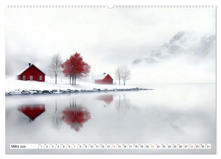 Produktbild: Wintertr&auml;ume &ndash; Zauberhafte Landschaften (hochwertiger Premium Wandkalender 2026 DIN A2 quer), Kunstdruck in Hochglanz