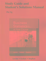 Produktbild: Levine, D: Study Guide and Student's Solutions Manual for Bu