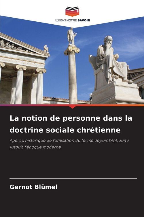 Produktbild: La notion de personne dans la doctrine sociale chr&eacute;tienne