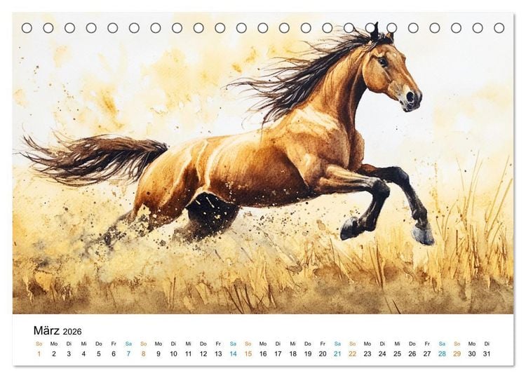 Produktbild: Bucolische Landschaften (Tischkalender 2026 DIN A5 quer), CALVENDO Monatskalender
