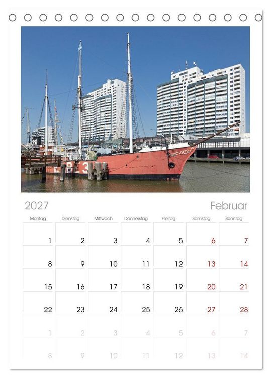 Produktbild: Tischplaner 2027 - Ansichten von Bremen und Bremerhaven (A5 Tischkalender zum Aufstellen) CALVENDO