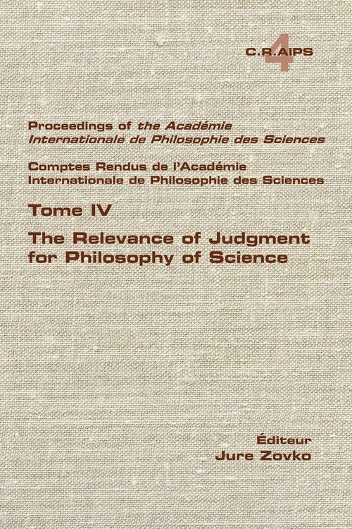Produktbild: The Relevance of Judgment for Philosophy of Science