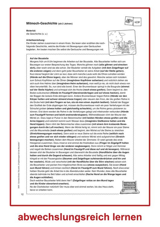 Produktbild: Kita aktiv Projektmappe Auf der Baustelle