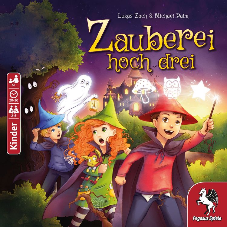 Produktbild: Pegasus - Zauberei hoch drei, W&uuml;rfelspiel, Kinderspiel, Lernspiel