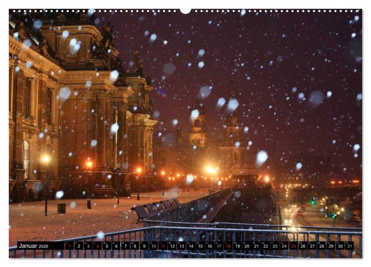 Produktbild: Elbflorenzansichten (Wandkalender 2026 DIN A2 quer), CALVENDO Monatskalender