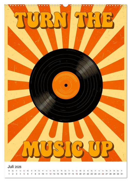 Produktbild: Feel the Groove &ndash; Funk & Soul Vintage (Wandkalender 2026 DIN A2 hoch), CALVENDO Monatskalender