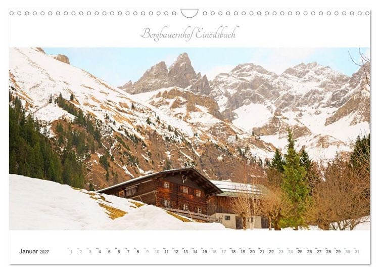 Produktbild: Wanderlust Oberstdorf (Wandkalender 2027 DIN A3 quer), CALVENDO Monatskalender