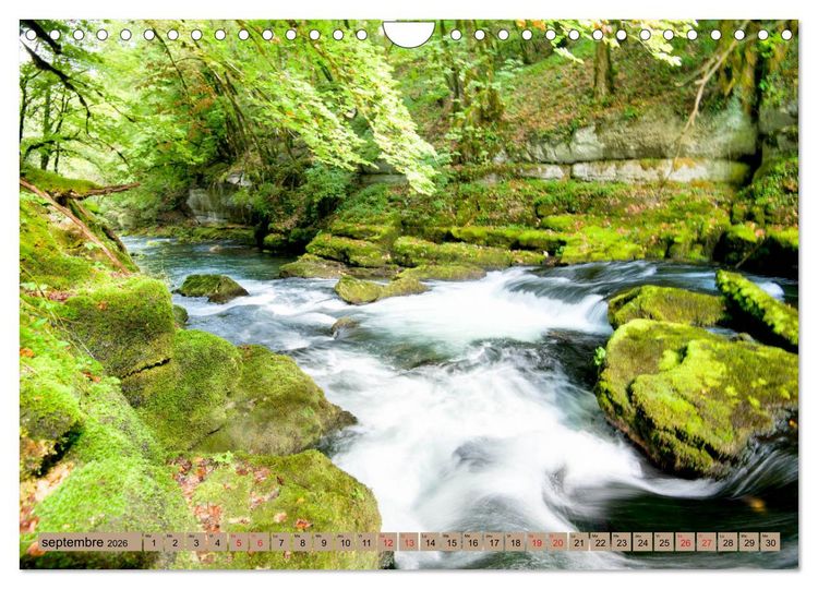 Produktbild: La Franche-Comt&eacute; magique (Calendrier mural 2026 DIN A4 vertical), CALVENDO calendrier mensuel